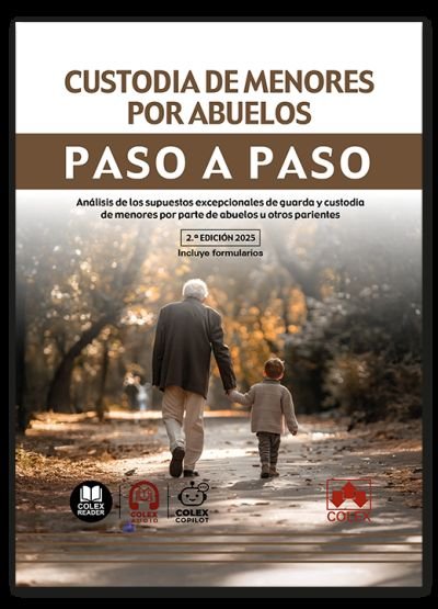 CUSTODIA DE MENORES POR ABUELOS PASO A PASO 2025 | portada del libro