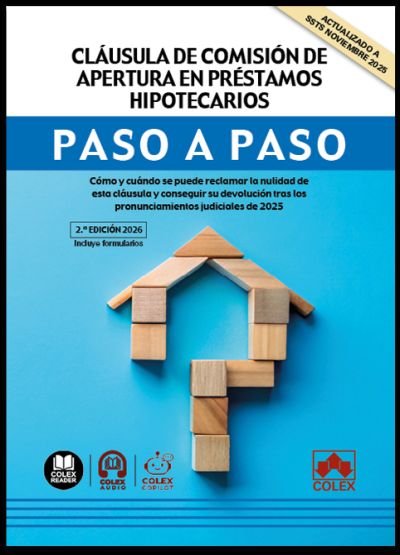 Clausula de comision de apertura en prestamos hipotecarios, de AA.VV. | portada del libro