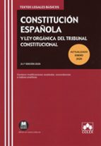 Constitucion española y ley organica tribunal consti 24ª ed, de Varios autores | portada del libro