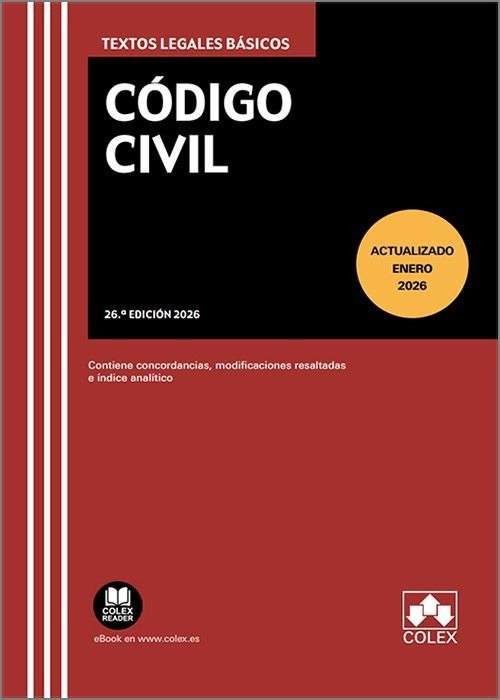 Codigo civil 26ª ed, de AA.VV. | portada del libro