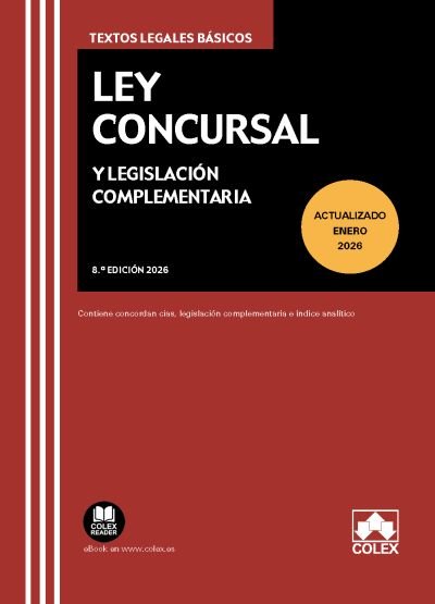 Ley concursal y legislacion complementaria 8ª ed, de AA.VV. | portada del libro