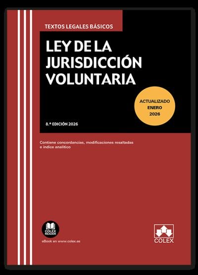 Ley de la jurisdiccion voluntaria 8ª ed, de AA.VV. | portada del libro