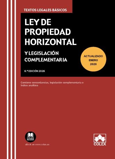 Ley de propiedad horizontal y legislacion complementaria 6ª, de AA.VV. | portada del libro