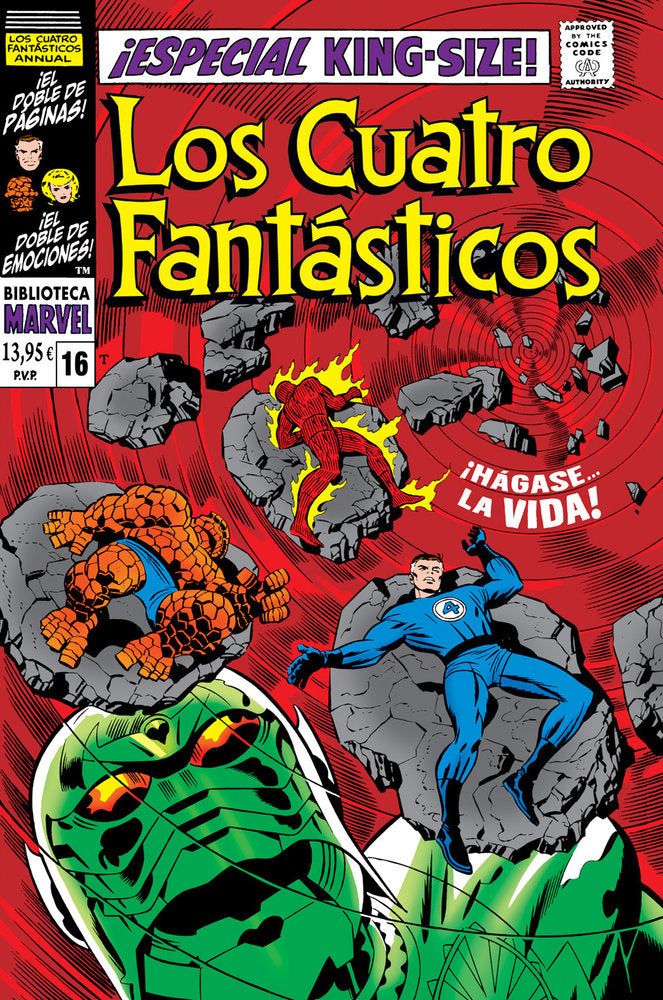 LOS 4 FANTASTICOS 16 (1968-69), de LEE | portada del libro