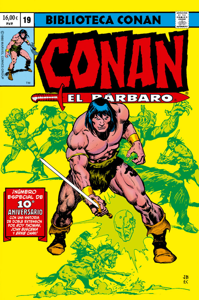 BIBLIOTECA CONAN. CONAN EL BARBARO 19, de ROY THOMAS | portada del libro