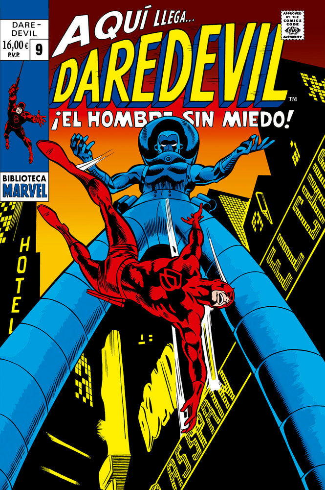 BIBLIOTECA MARVEL. DAREDEVIL 09, de ROY THOMAS | portada del libro