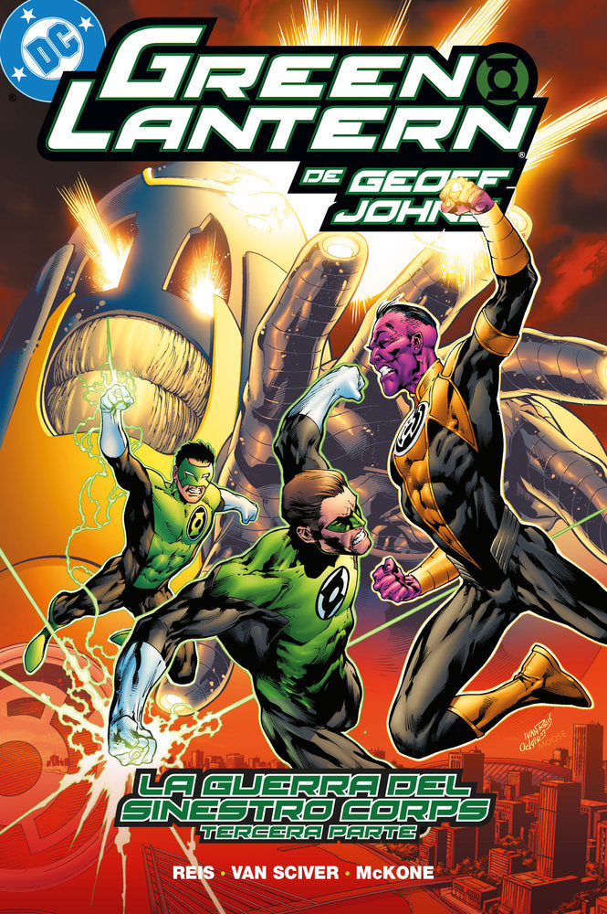 BIBLIOTECA GREEN LANTERN DE GEOFF JOHNS 08: LA GUERRA DEL SINIESTRO CORPS (TERCE, de ETHAN VAN SCIVER | portada del libro