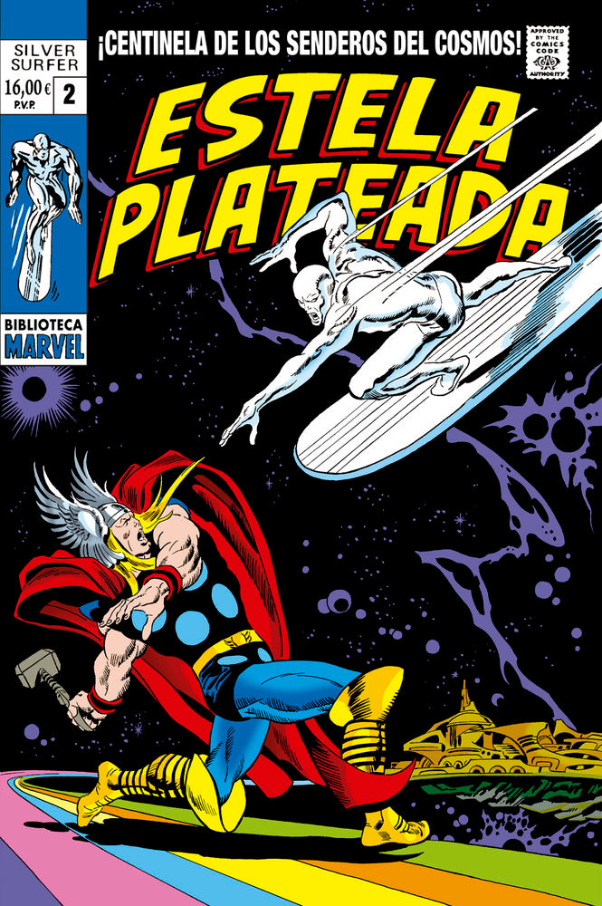 BIBLIOTECA MARVEL. ESTELA PLATEADA 02, de STAN LEE | portada del libro