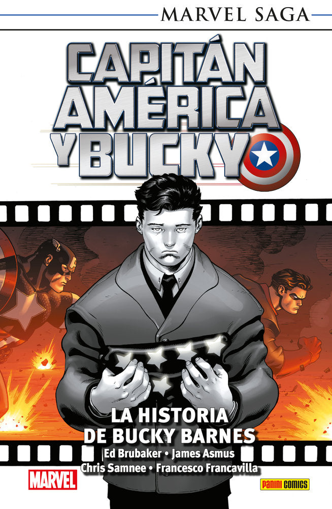 CAPITAN AMERICA Y BUCKY: LA HISTORIA DE BUCKY BURNS, de BRUBAKER | portada del libro