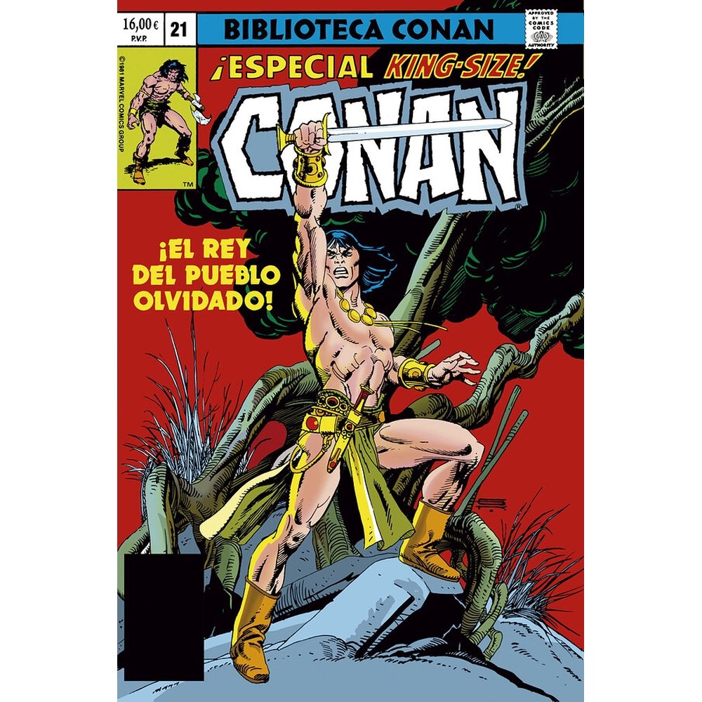 CONAN EL BARBARO 21 EL REY DEL PUEBLO OLVIDADO, de J M DEMATTEIS#ROY THOMAS#JOHN BUSCEMA#G | portada del libro