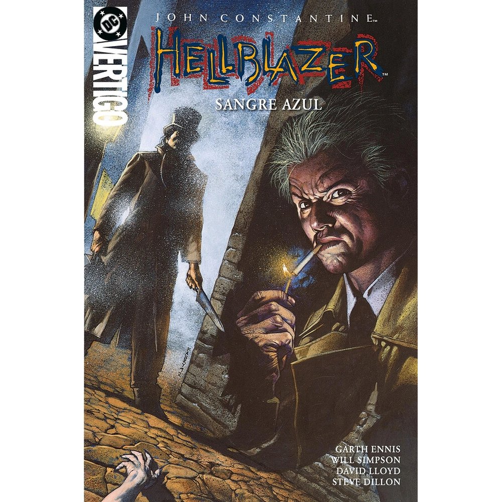 JOHN CONSTANTINE HELLBLAZER 11 SANGRE AZUL, de GARTH ENNIS#STEVE DILLON#DAVID LLOYD#WIL | portada del libro