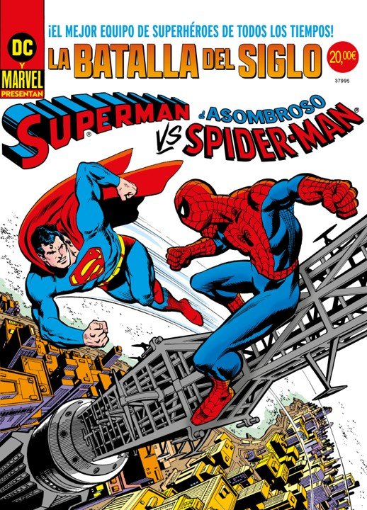 SUPERMAN VS. EL ASOMBROSO SPIDERMAN, de ANDRU | portada del libro
