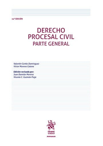DERECHO PROCESAL CIVIL PARTE GENERAL, de CORTES DOMINGUEZ | portada del libro