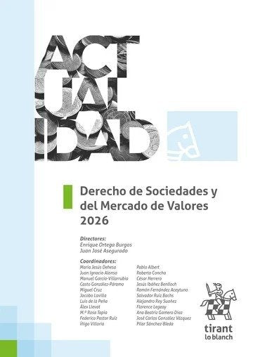 Derecho de Sociedades y del Mercado de Valores 2026, de ORTEGA BURGOS | portada del libro