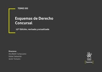 ESQUEMAS XXI DE DERECHO CONCURSAL 15ª EDICION, de CAMPUZANO | portada del libro
