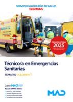 TECNICO EN EMERGENCIAS SANITARIAS TEMARIO 1, de Varios autores | portada del libro