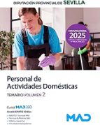 PERSONAL ACTIVIDAD DOMESTICA TEMARIO 2 DIPUTACION PROVINCIA, de Varios autores | portada del libro