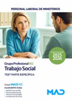 TRABAJO SOCIAL GRUPO PROFESIONAL M2 TEST ESPECIFICO MINISTER, de Varios autores | portada del libro