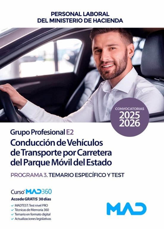CONDUCCION VEHICULO TRANSPORTE CARRETERA PARQUE MOVIL ESTADO | portada del libro