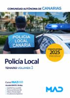 POLICIA LOCAL CANARIAS TEMARIO 3 COMUNIDAD AUTONOMA CANARIAS, de Varios autores | portada del libro