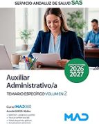 AUXILIAR ADMINISTRATIVO SAS 2026/27 TEMARIO 2, de Varios autores | portada del libro