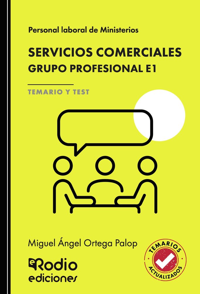 SERVICIOS COMERCIALES. Grupo Profesional E1., de Ortega Palop, Miguel Angel | portada del libro