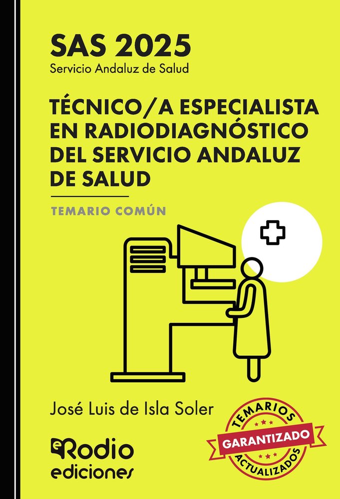TECNICO/A ESPECIALISTA EN RADIODIAGNOSTICO DEL SERVICIO ANDA, de DE ISLA SOLER, JOSE LUIS | portada del libro