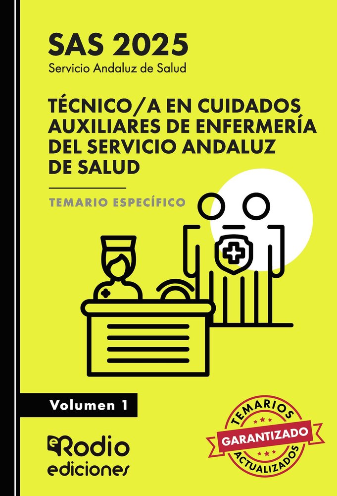 TECNICO/A CUIDADOS AUXILIARES ENFERMERIA SAS VOL 1 2025, de AA.VV. | portada del libro