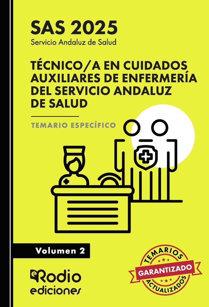 TECNICO/A CUIDADOS AUXILIARES ENFERMERIA SAS VOL 2 2025, de AA.VV. | portada del libro
