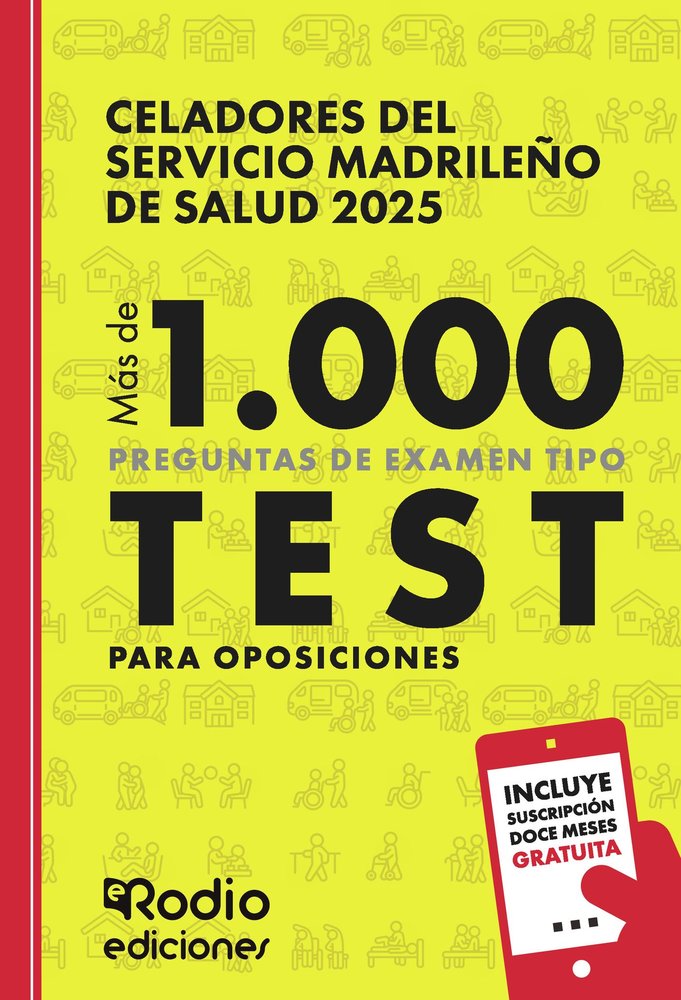 CELADOR SERVICIO MADRILEÑO SALUD 2025 MAS DE 1.000 | portada del libro