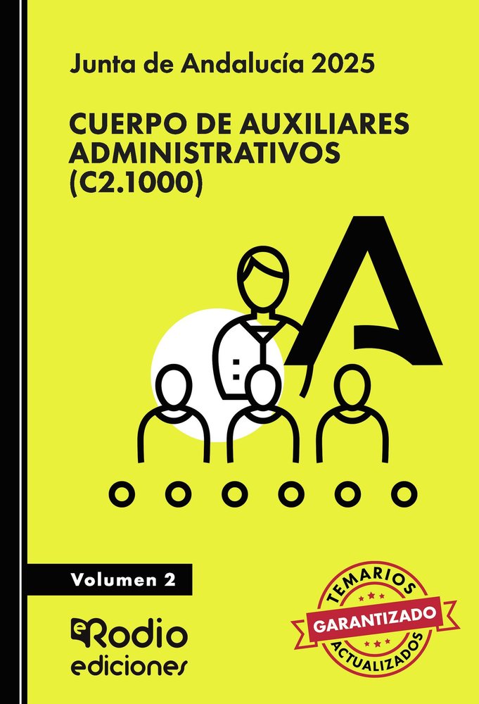 CUERPO DE AUXILIARES ADMINISTRATIVOS C2.1000 JUNTA ANDALUCIA, de AA.VV. | portada del libro