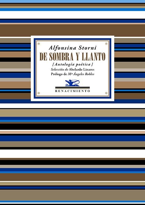 DE SOMBRA Y LLANTO, de STORNI, ALFONSINA | portada del libro