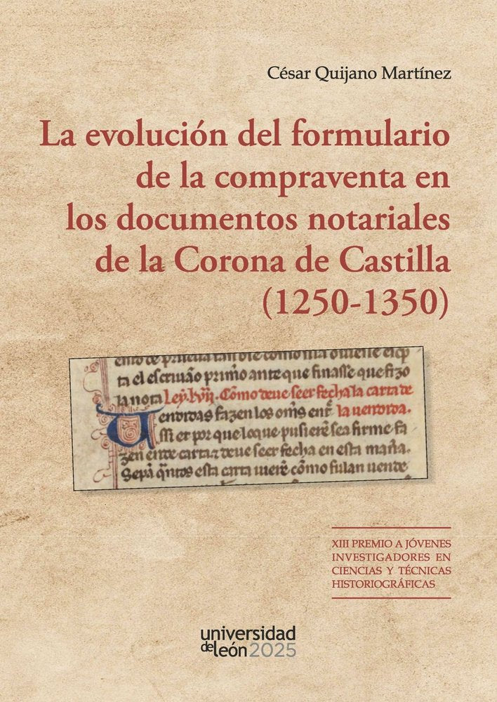 LA EVOLUCION DEL FORMULARIO DE LA COMPRAVENTA EN LOS DOCUMENTOS NOTARIALES DE LA, de QUIJANO MARTINEZ, CESAR | portada del li