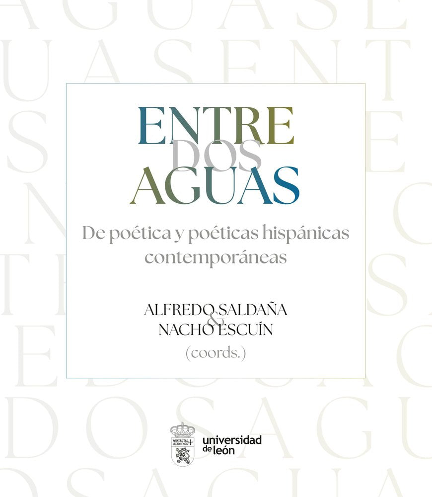 ENTRE DOS AGUAS. DE POETICA Y POETICAS HISPANICAS CONTEMPORANEAS | portada del libro