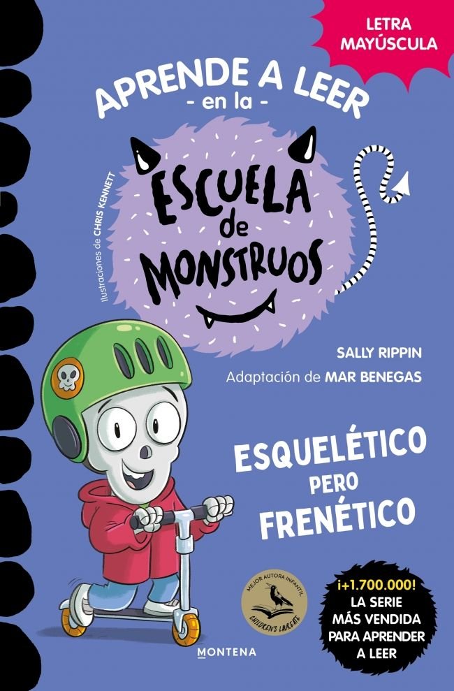 APRENDER A LEER EN LA ESCUELA DE MONSTRUOS 21 ESQUELETICO PE, de SALLY RIPPIN | portada del libro