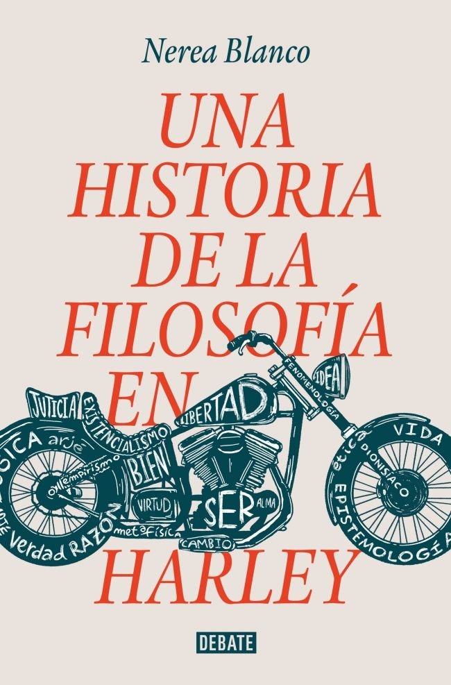 UNA HISTORIA DE LA FILOSOFIA EN HARLEY, de NEREA BLANCO MARAÑON | portada del libro