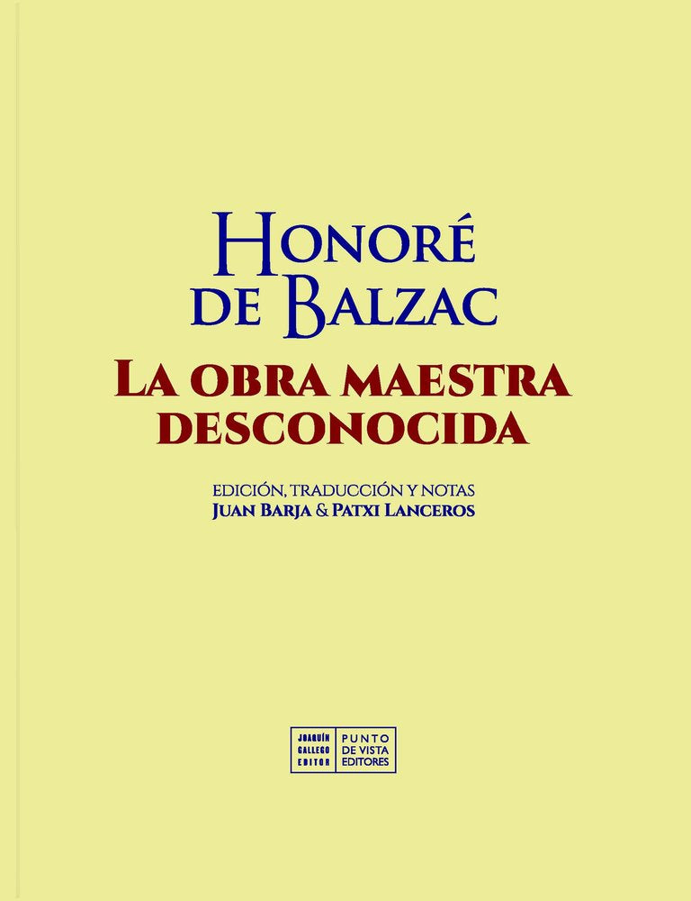 LA OBRA MAESTRA DESCONOCIDA, de DE BALZAC, HONORE | portada del libro