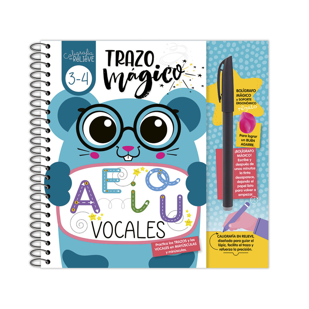 CALIGRAFIA EN RELIEVE - VOVALES, de IMAGILAND | portada del libro