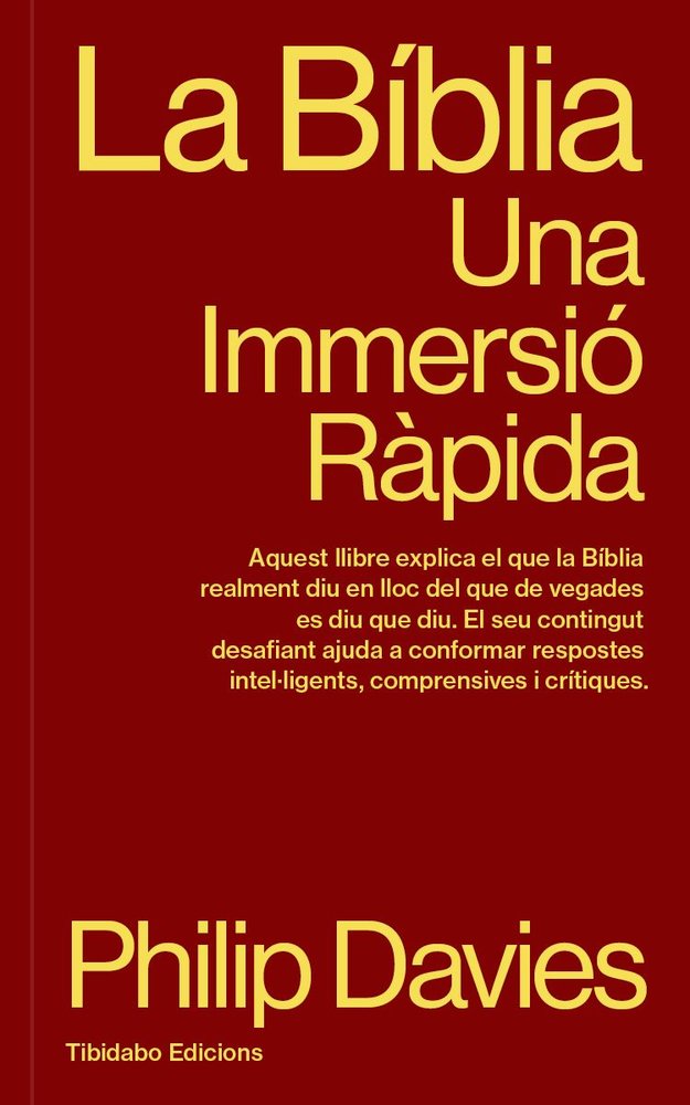 LA BIBLIA, de DAVIES, PHILIP | portada del libro