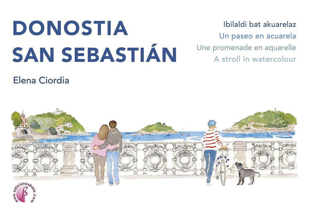DONOSTIA / SAN SEBASTIAN. IBILALDI BAT AKUARELAZ / UN PASEO EN ACUARELA / UNE PR, de CIORDIA, ELENA | portada del libro