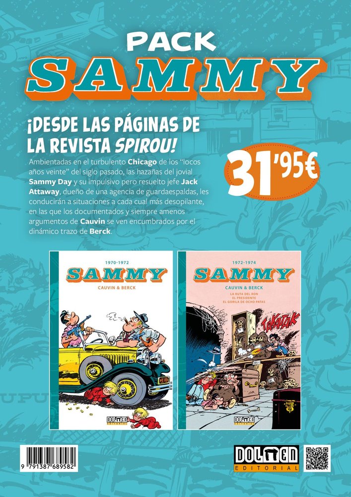 PACK - SAMMY, de CAUVIN, RAOUL | portada del libro