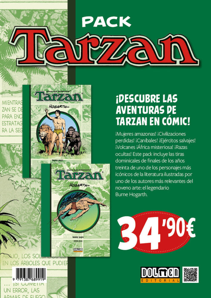 PACK TARZAN, de RICE BURROUGHS, EDGAR | portada del libro