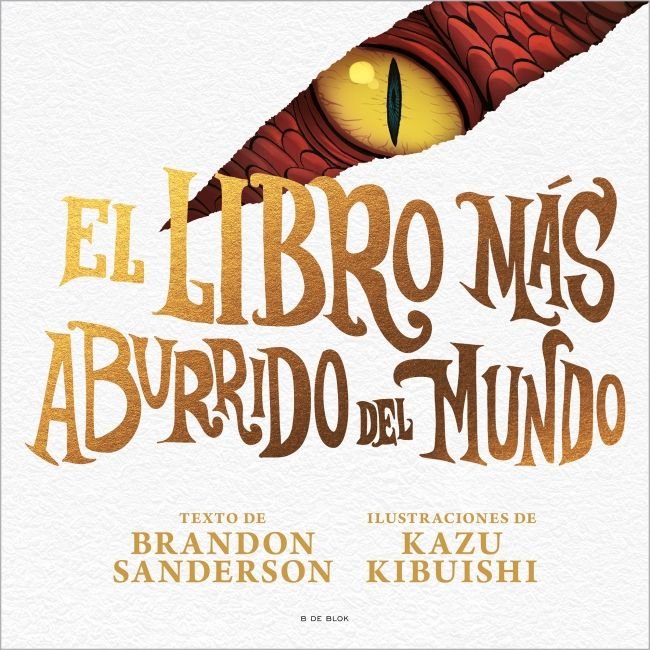 EL LIBRO MAS ABURRIDO DEL MUNDO, de BRANDON SANDERSON | portada del libro