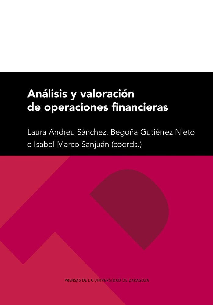ANALISIS Y VALORACION DE OPERACIONES FINANCIERAS, de ANDREU SANCHEZ, LAURA | portada del libro
