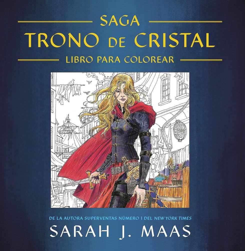 TRONO DE CRISTAL: LIBRO PARA COLOREAR, de MAAS, SARAH J. | portada del libro