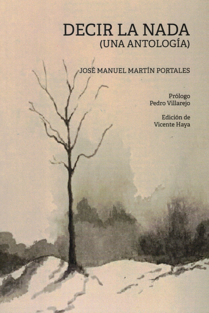 Decir la nada, de Martín Portales, José Manuel | portada del libro