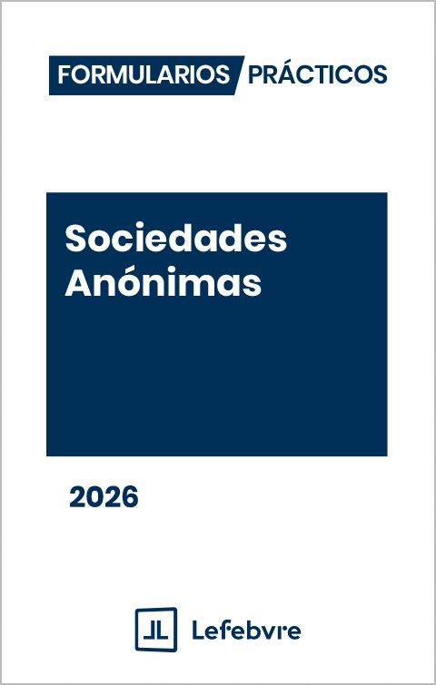 FORMULARIOS PRACTICOS SOCIEDADES ANONIMAS 2026 | portada del libro
