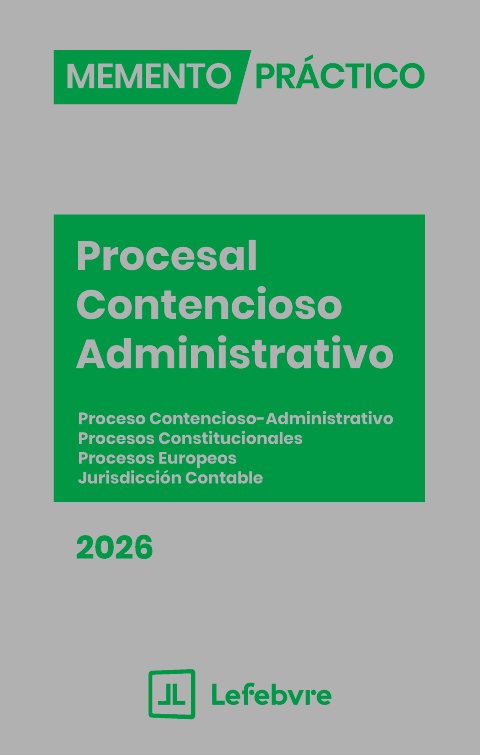 MEMENTO PRACTICO PROCESAL CONTENCIOSO ADMINISTRATIVO 2026 | portada del libro