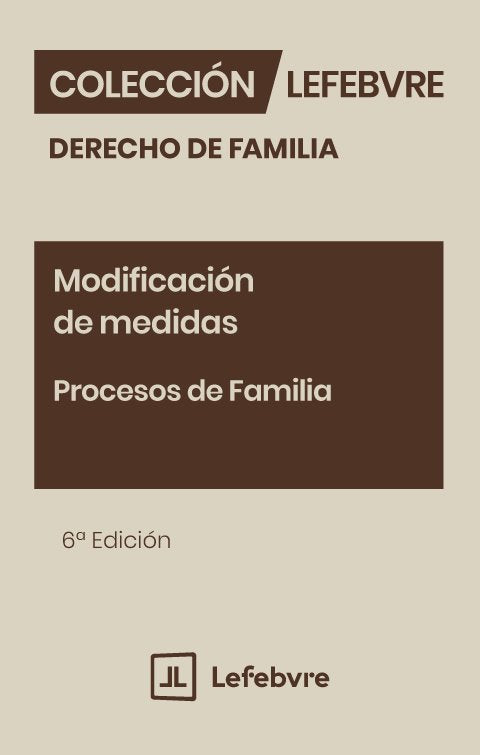 Modificacion de medidas procesos de famili 6ª edicion, de AA.VV. | portada del libro