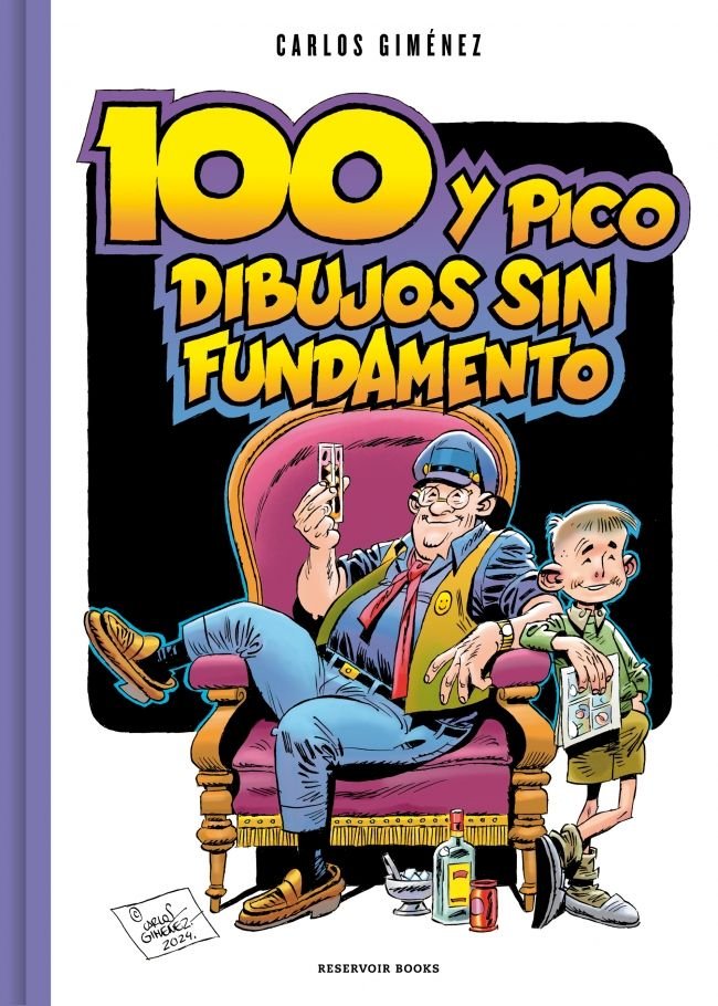 Cien y pico dibujos sin fundamento, de CARLOS GIMENEZ | portada del libro